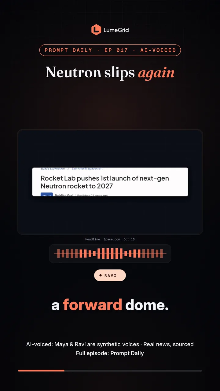 Vertical Short from Prompt Daily episode 17 with word-timed captions